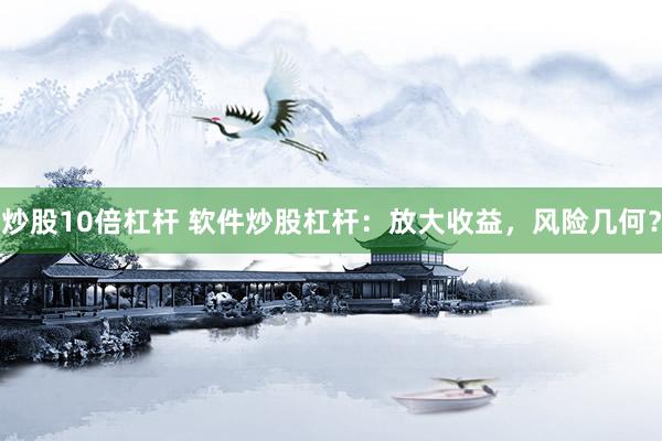 炒股10倍杠杆 软件炒股杠杆：放大收益，风险几何？