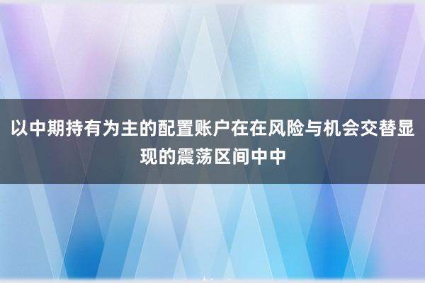 以中期持有为主的配置账户在在风险与机会交替显现的震荡区间中中